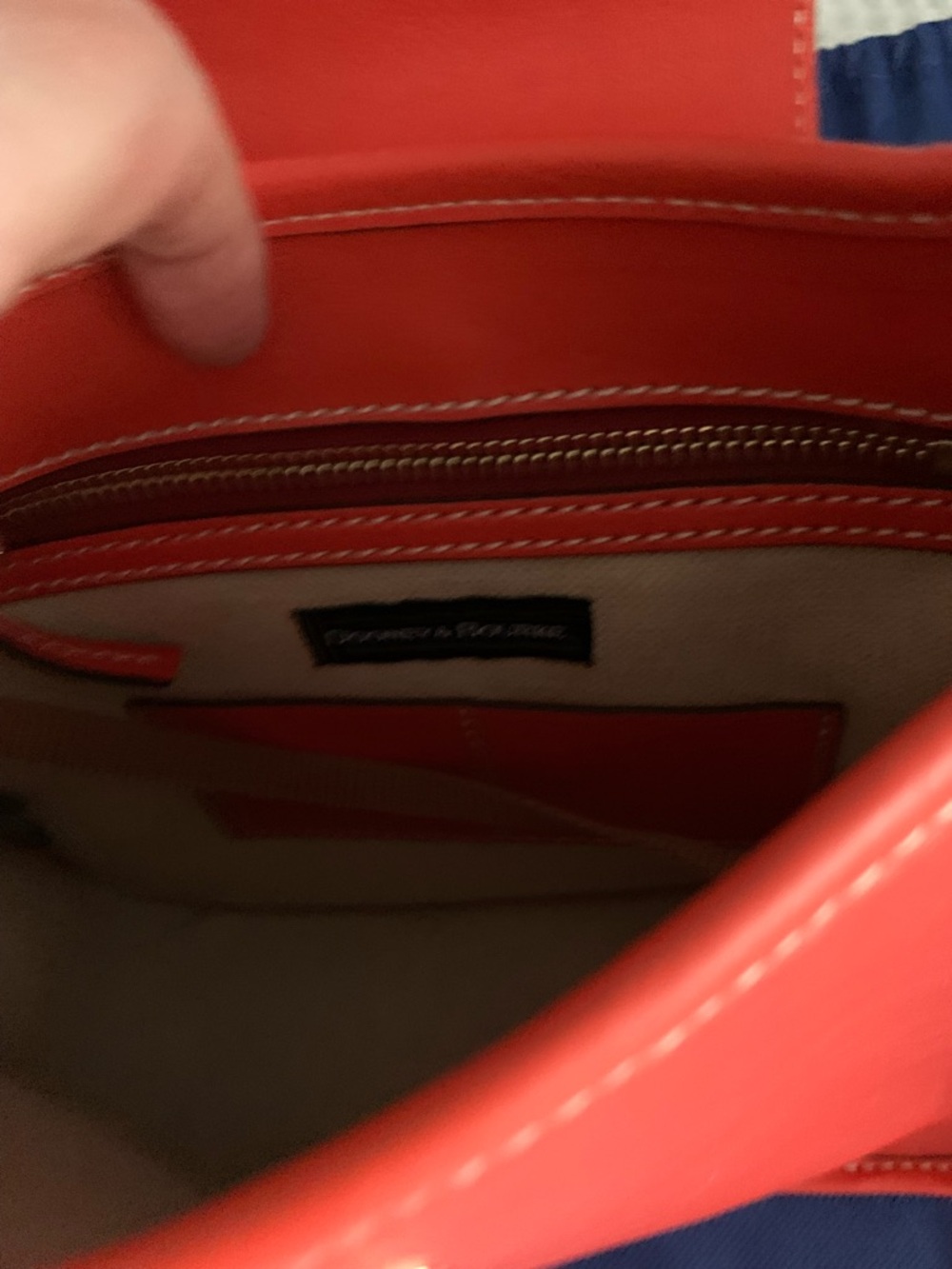Dooney & Bourke Penrose 25 Messenger Bag Tangerine NWT - Picture 7 of 11